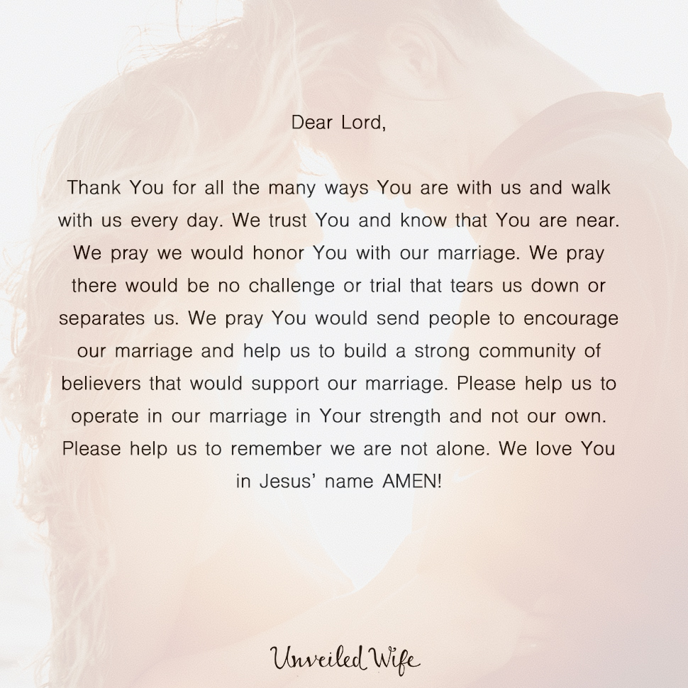 Prayer: Support For Marriage