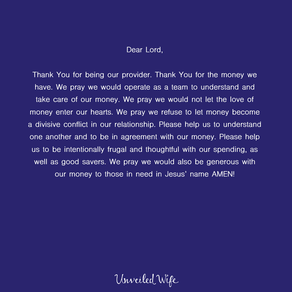 Prayer: Our Money