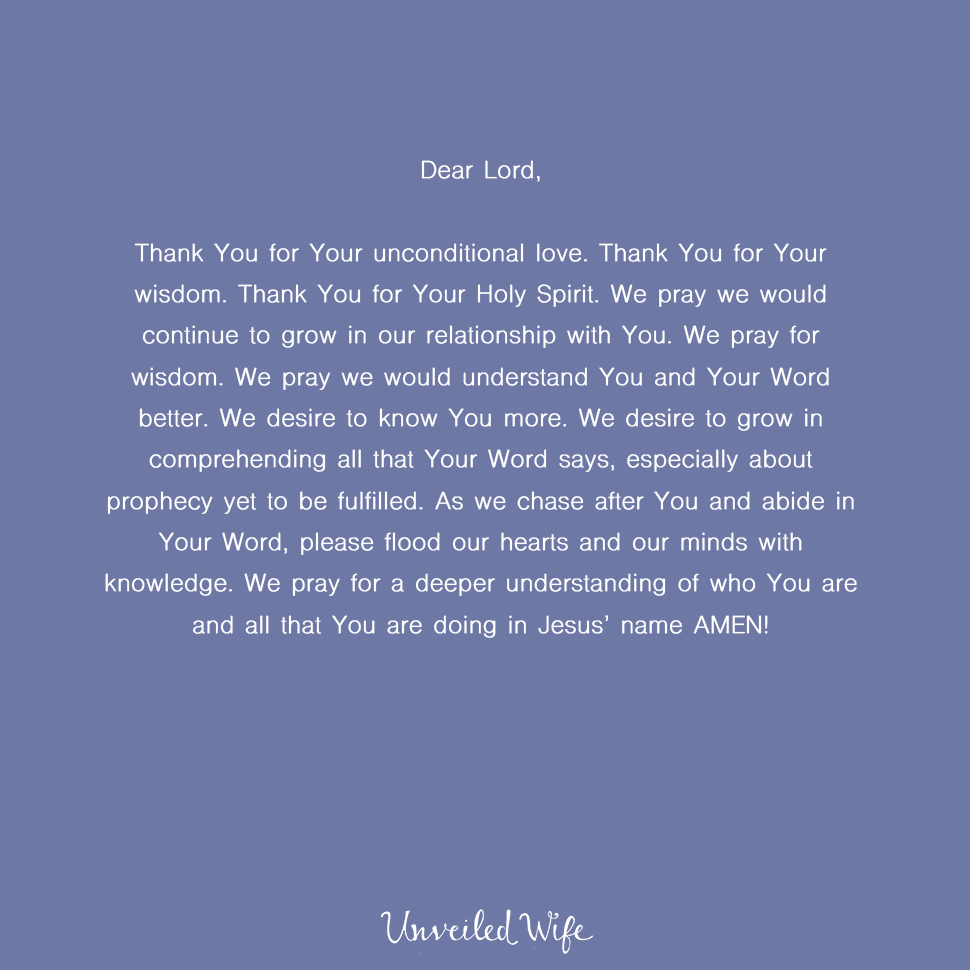 Prayer: Understanding God