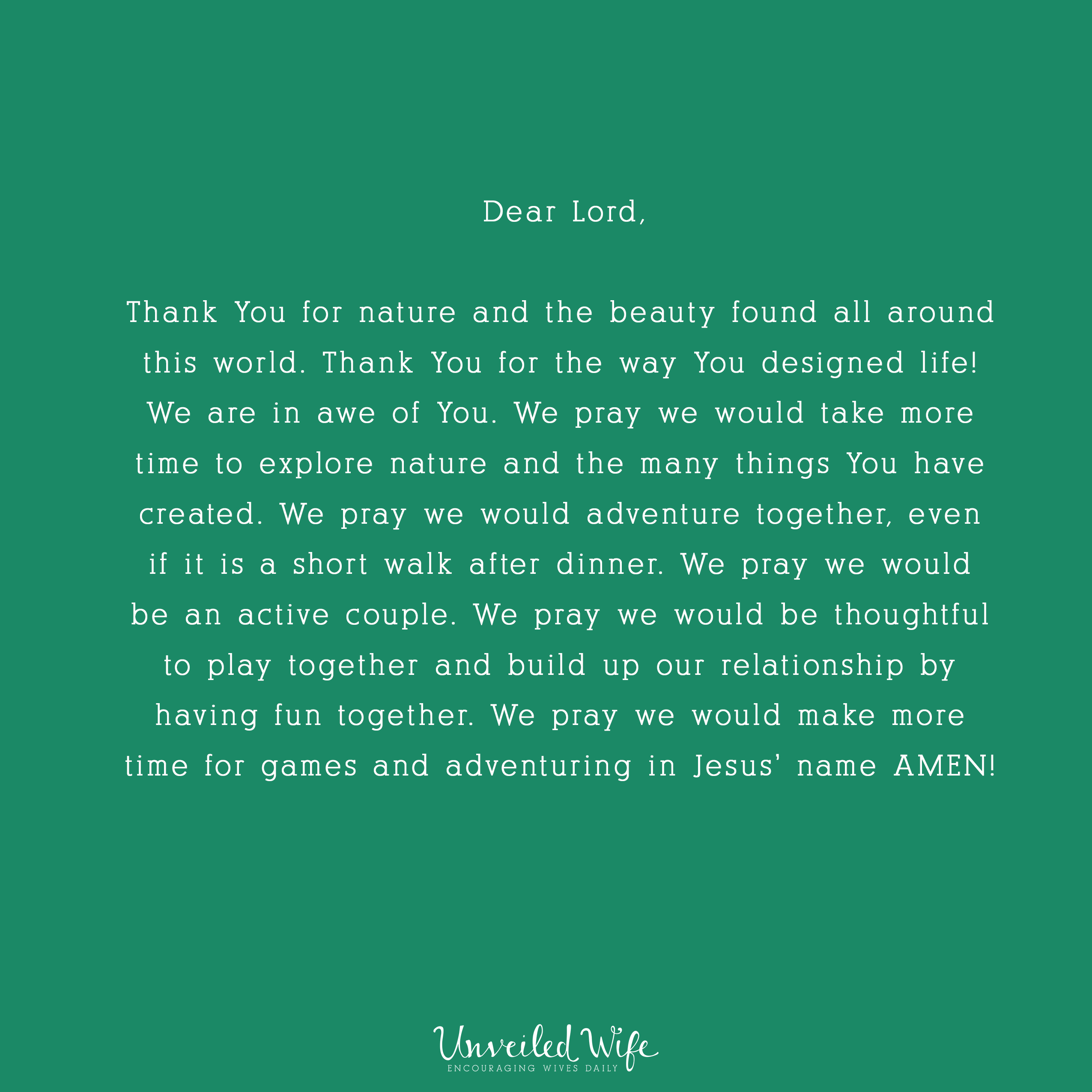 Prayer: Playing Together