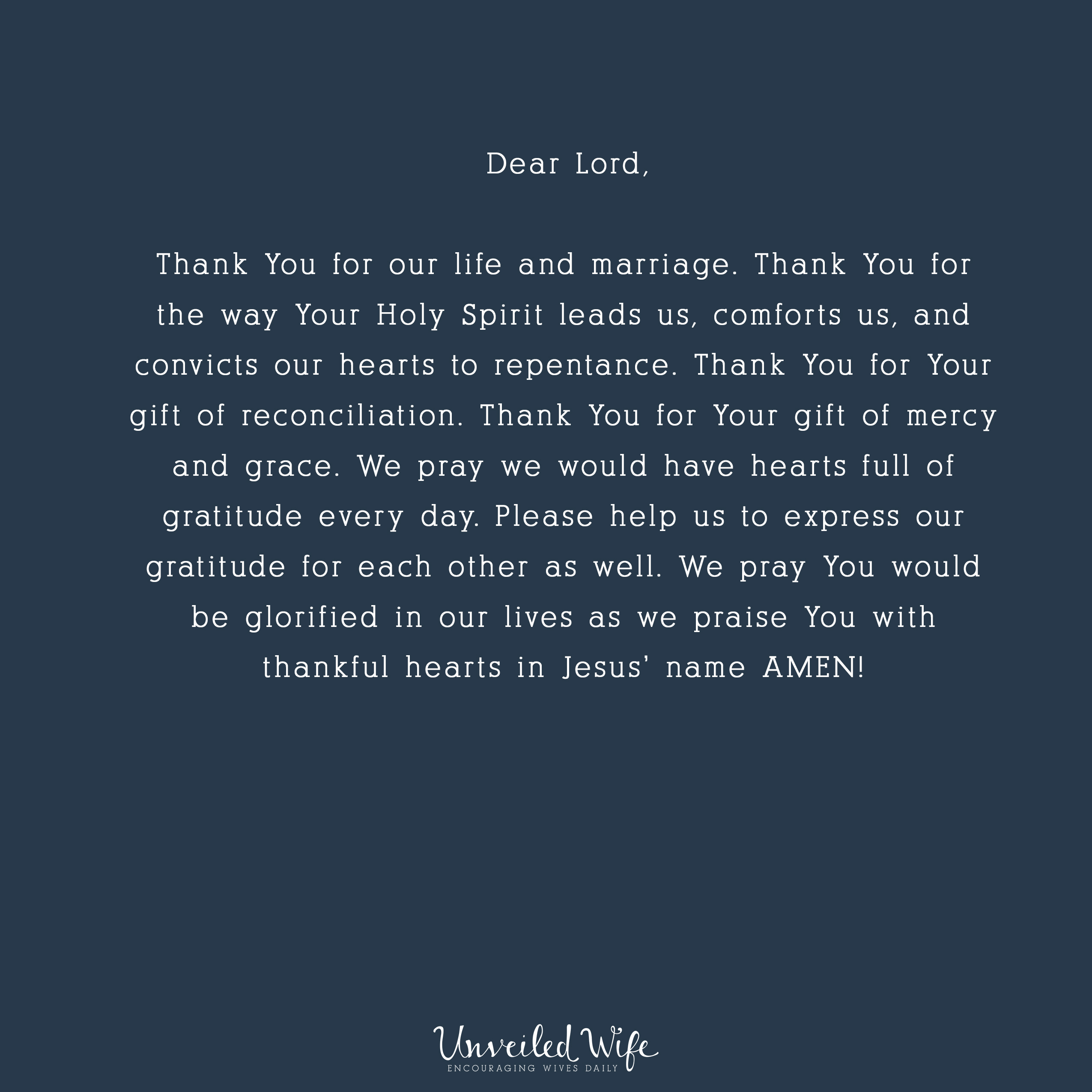Prayer: Gratitude
